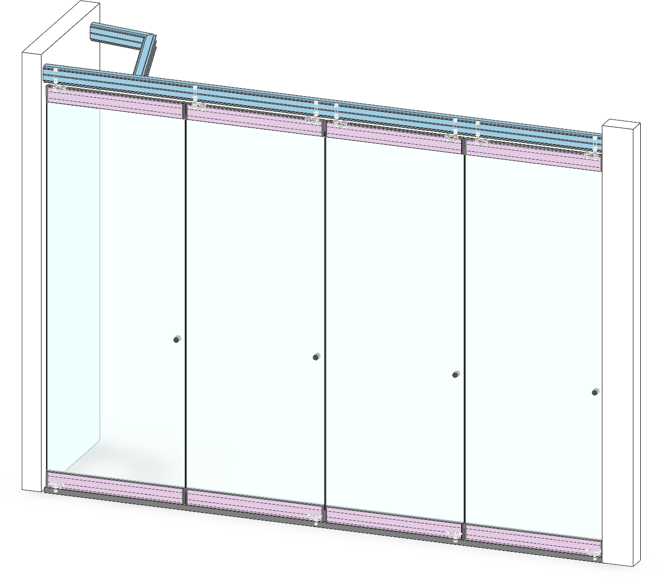 Horizontalschiebewand